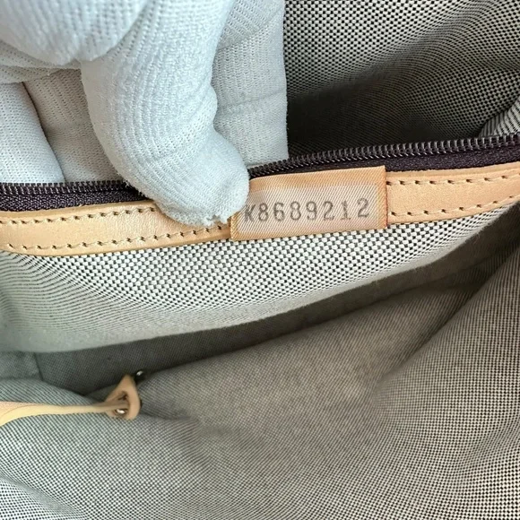 Vintage Dooney & Bourke Cabriolet Medium Signature Tan Shopper Tote Bag - Picture 11 of 12